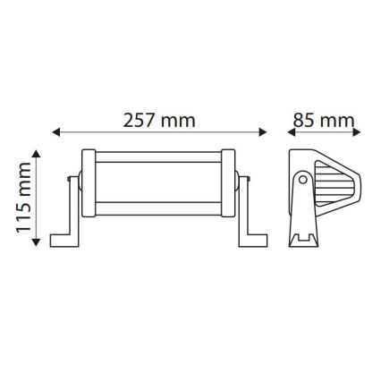 LED Работна лампа EPISTAR 12xLED/36W/10-30V IP67 6000K