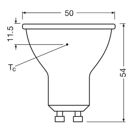 LED рефлекторна лампа PAR16 GU10/6,9W/230V 2700K 120° - Ledvance