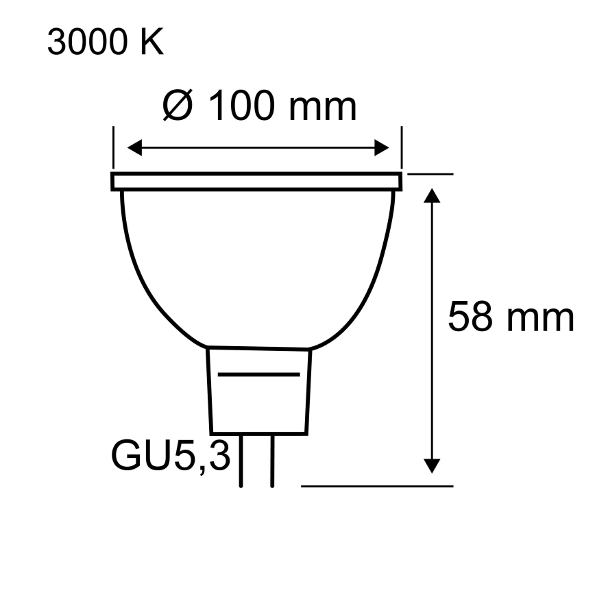 LED рефлекторна крушка GU5,3/4,9W/12V 3000K - Paulmann 28802