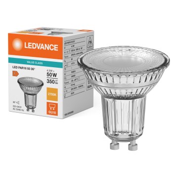 LED рефлекторна крушка PAR16 GU10/4,3W/230V 2700K 36° - Ledvance