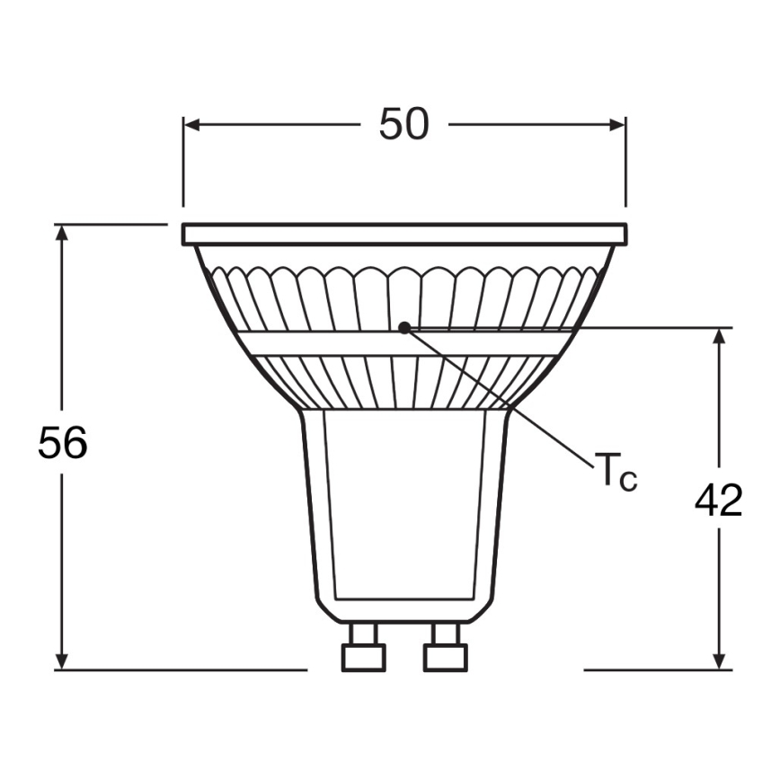LED рефлекторна крушка PAR16 GU10/4,3W/230V 4000K 120° - Ledvance
