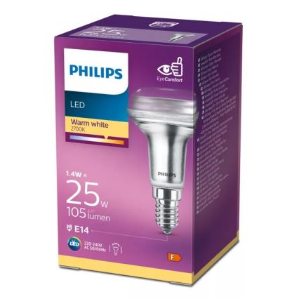 LED рефлекторна крушка Philips R50 E14/1,4W/230V 2700K