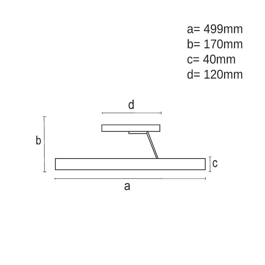 LED регулируема плафониера LED/40W/230V 3000-6500K черна + дистанционно управление