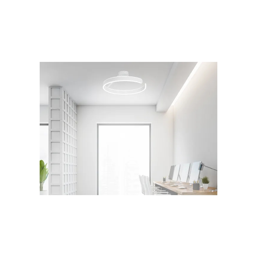 LED регулируема плафониера LED/72W/230V 3000-6500K бяла + дистанционно управление
