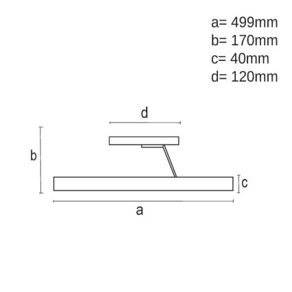 LED Регулируема плафониера LED/40W/230V 3000-6500K златист + дистанционно управление
