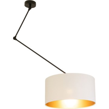 LED регулируем полилей на прът GORTA 1xE27/60W/230V бял/златен