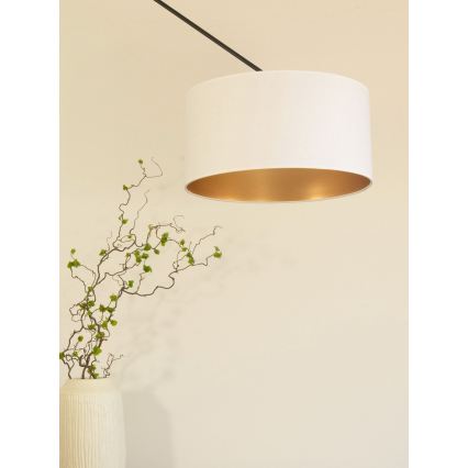 LED регулируем полилей на прът GORTA 1xE27/60W/230V бял/златен