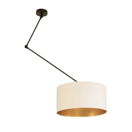 LED регулируем полилей на прът GORTA 1xE27/60W/230V бял/златен
