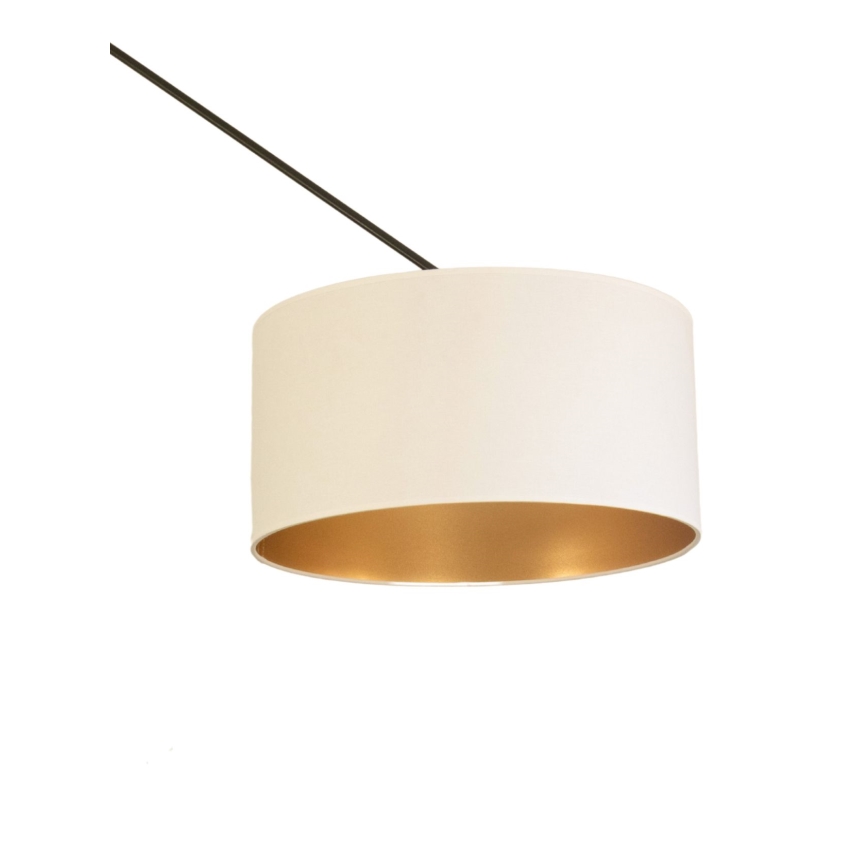 LED регулируем полилей на прът GORTA 1xE27/60W/230V бял/златен