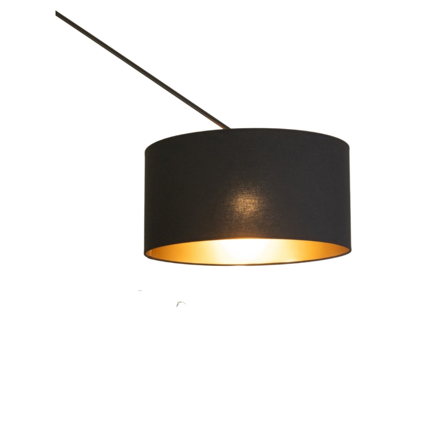LED регулируем полилей на прът GORTA 1xE27/60W/230V черно/златно