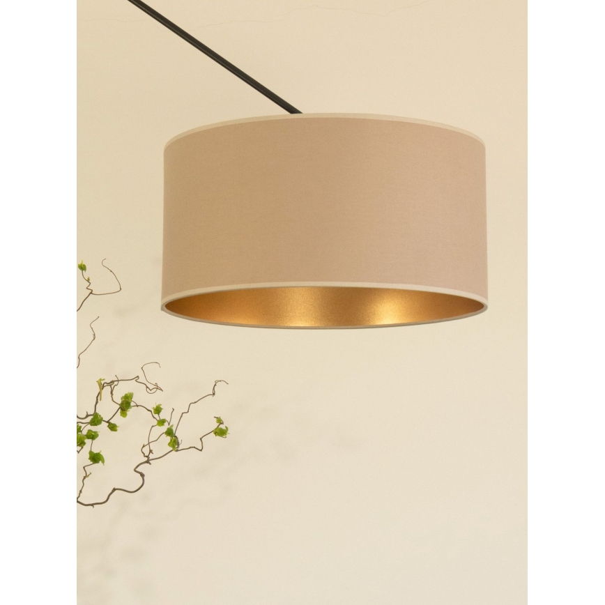 LED регулируем полилей на тръба GORTA 1xE27/60W/230V бежов/златист