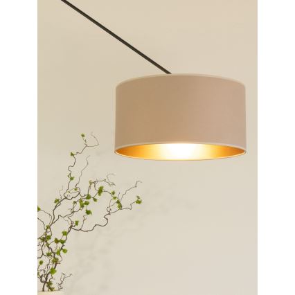 LED регулируем полилей на тръба GORTA 1xE27/60W/230V бежов/златист