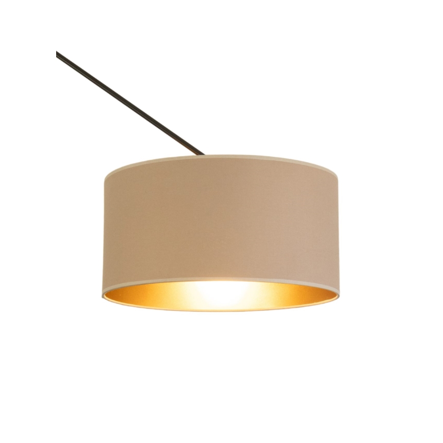 LED регулируем полилей на тръба GORTA 1xE27/60W/230V бежов/златист