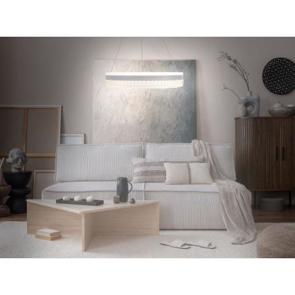 LED регулируема кристална полилей на кабел LED/80W/230V 3000-6500K бял + дистанционно управление