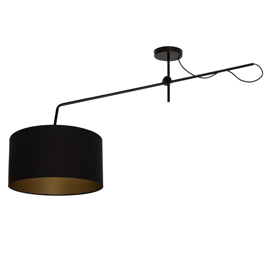 LED регулируем полилей за повърхностен монтаж VENICE 1xE27/60W/230V черен/златен