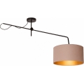 LED регулируем повърхностно монтиран полилей VENICE 1xE27/60W/230V бежово/златно