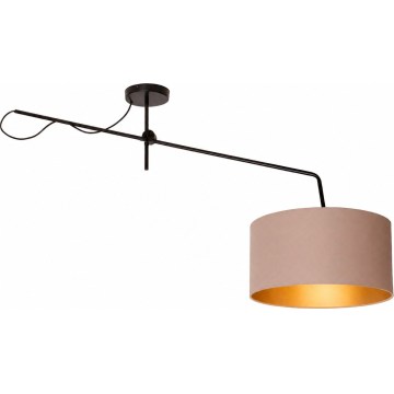 LED регулируем повърхностно монтиран полилей VENICE 1xE27/60W/230V бежово/златно