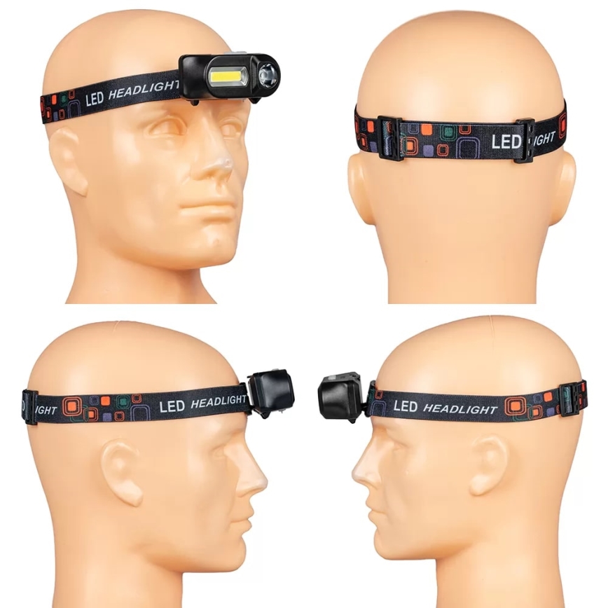 LED Регулируема презареждаема челна лампа 2xLED/5V IP44 210 лм 2000 mAh