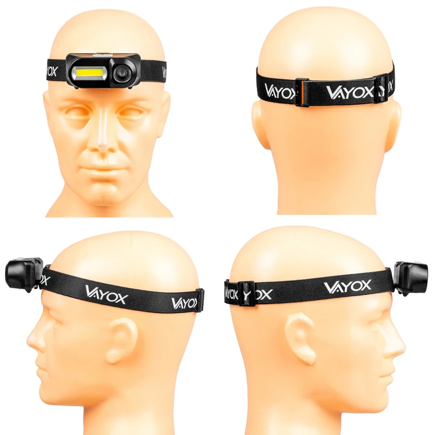 LED регулируема презареждаема челна лампа 2xLED/5V IPX4 250 лм 2000 mAh