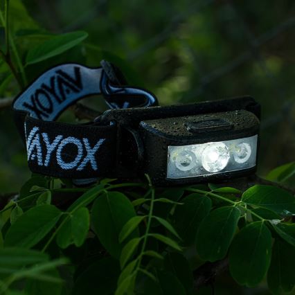 LED регулируема презареждаема челна лампа 3xLED/5V IPX4 100 лм 1200 mAh