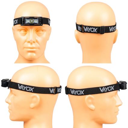 LED регулируема презареждаема челна лампа 3xLED/5V IPX4 100 лм 1200 mAh