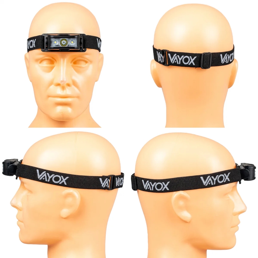 LED регулируема презареждаема челна лампа 3xLED/5V IPX4 100 лм 1200 mAh