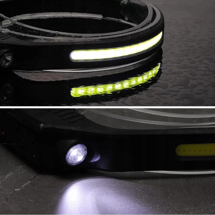 LED регулируема презареждаема челна лампа със сензор 2xLED/5V IP44 350 lm 1200 mAh