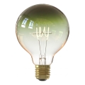 LED регулируема филаментна крушка G125 E27/4W/230V 1800K зелена