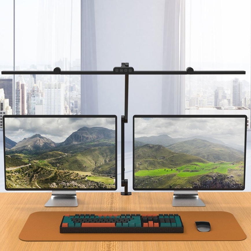 LED регулируема сензорна гъвкава настолна лампа POINTIQ LED/36W/230V 3000-6500K CRI 92 черна