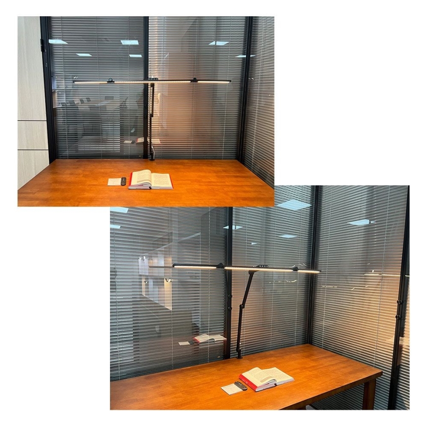 LED регулируема сензорна гъвкава настолна лампа POINTIQ LED/36W/230V 3000-6500K CRI 92 черна