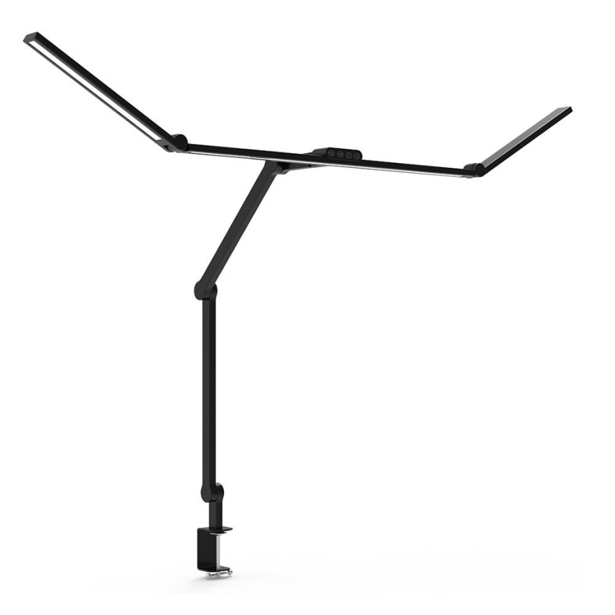 LED регулируема сензорна гъвкава настолна лампа POINTIQ LED/36W/230V 3000-6500K CRI 92 черна