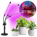 LED регулируема гъвкава настолна лампа за отглеждане на растения VITARO 3xLED/10W/230V черна