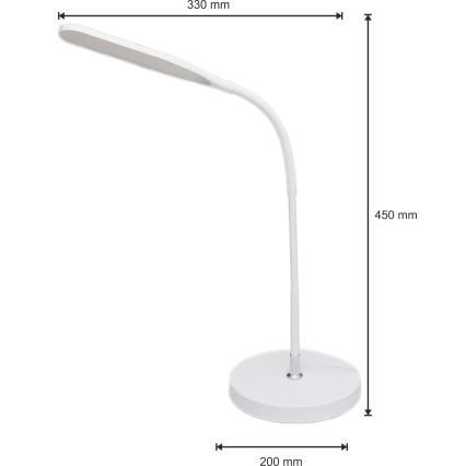 LED Регулируема лампа 3в1 LED/10W/230V 3000/4000/6000K CRI 90 бяла