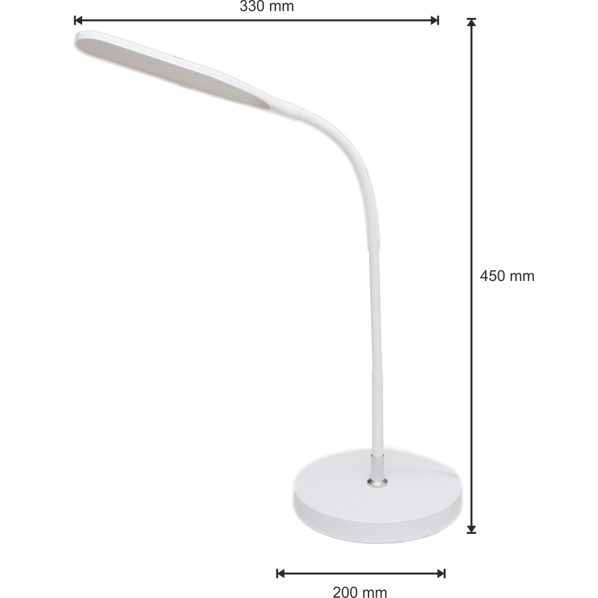 LED Регулируема лампа 3в1 LED/10W/230V 3000/4000/6000K CRI 90 бяла