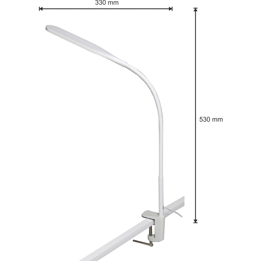 LED Регулируема лампа 3в1 LED/10W/230V 3000/4000/6000K CRI 90 бяла
