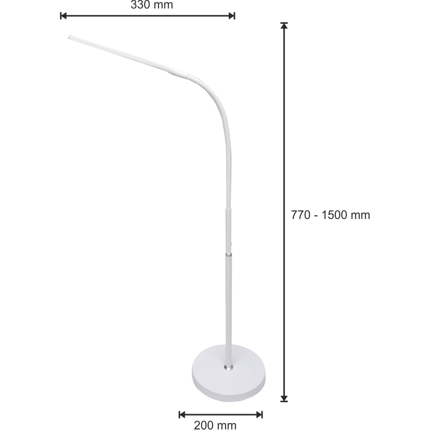 LED Регулируема лампа 3в1 LED/10W/230V 3000/4000/6000K CRI 90 бяла