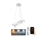 LED регулируема лампа на кабел LED/70W/230V 3000-6500K Ø 55 см бяла + дистанционно управление