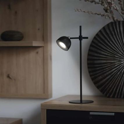 LED регулируема презареждаема настолна лампа магнитна 4 в 1 LED/4,2W/3,7V 4000K 1200mAh черна