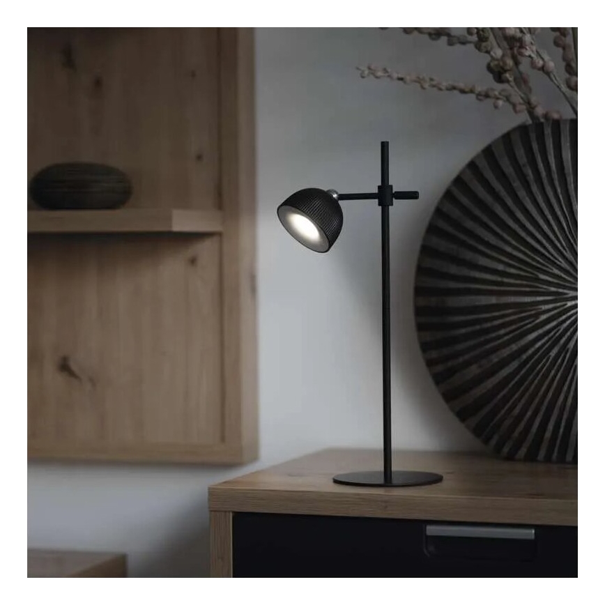 LED регулируема презареждаема настолна лампа магнитна 4 в 1 LED/4,2W/3,7V 4000K 1200mAh черна