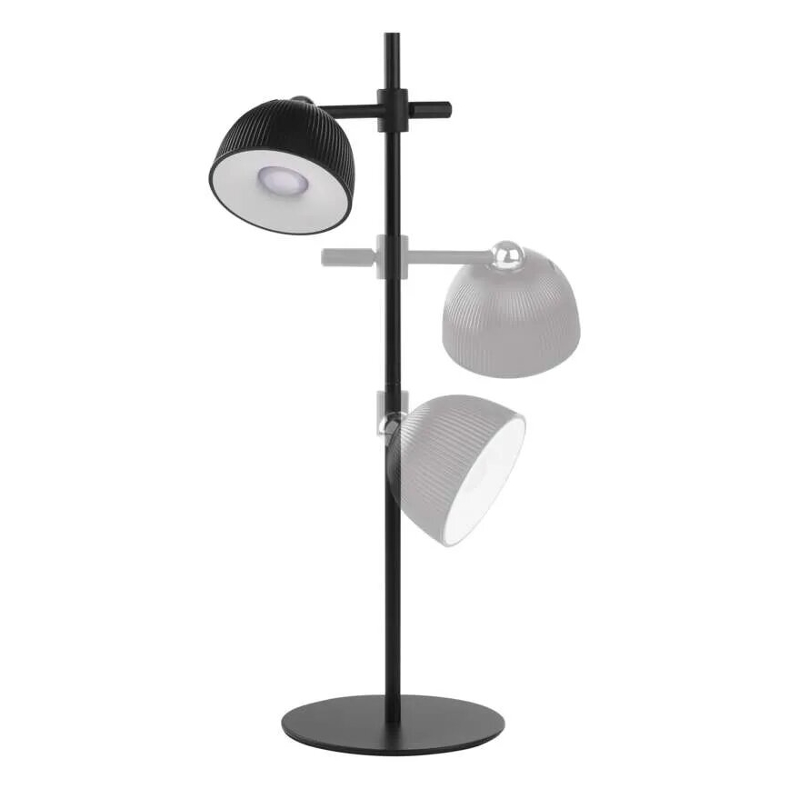 LED регулируема презареждаема настолна лампа магнитна 4 в 1 LED/4,2W/3,7V 4000K 1200mAh черна