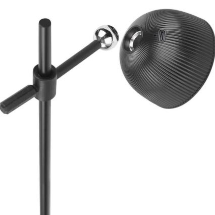 LED регулируема презареждаема настолна лампа магнитна 4 в 1 LED/4,2W/3,7V 4000K 1200mAh черна