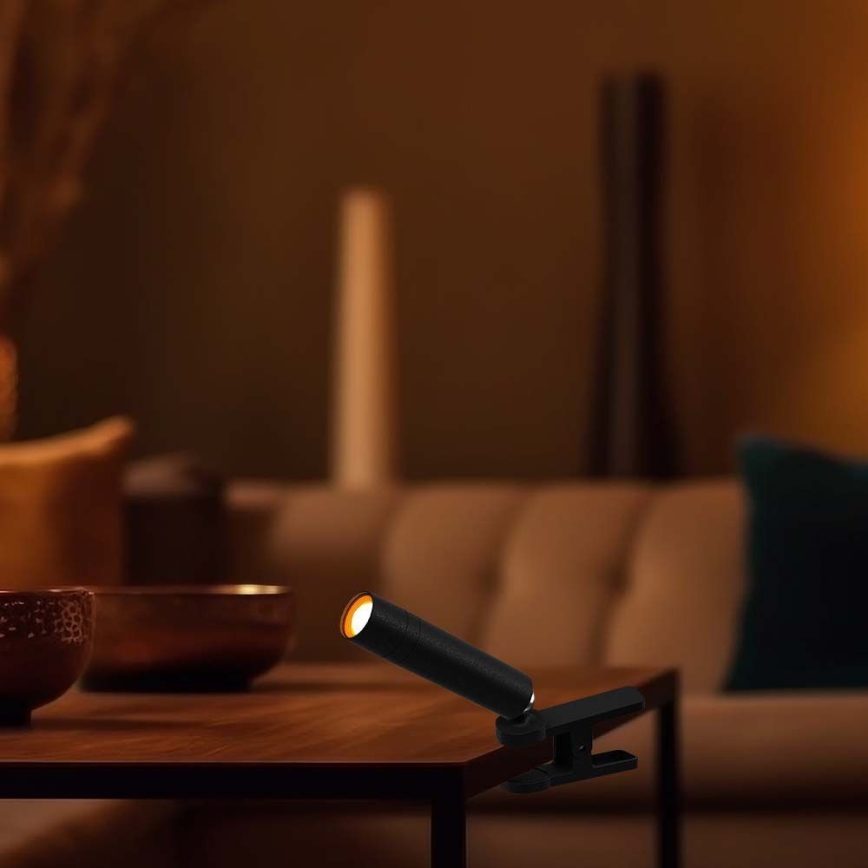 LED регулируема магнитна презареждаща се настолна лампа 3в1 LED/3W/5V 4000K 1500 mAh черна