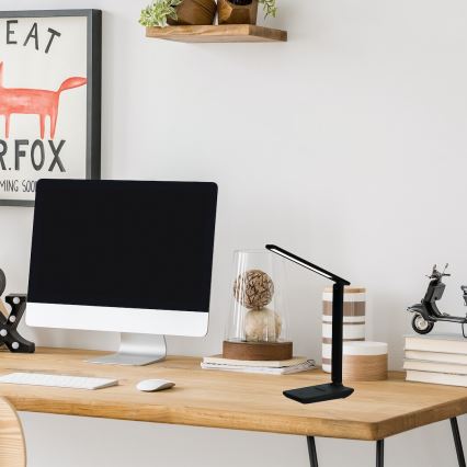 LED Настолна лампа с димер POST LED/5W/5V 3000-6500K черна