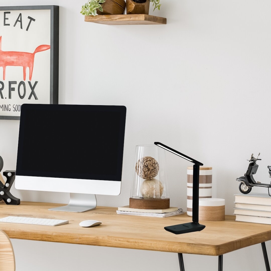 LED Настолна лампа с димер POST LED/5W/5V 3000-6500K черна