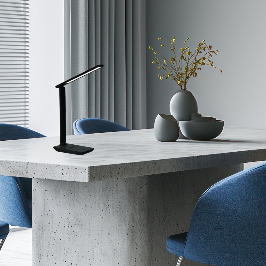 LED Настолна лампа с димер POST LED/5W/5V 3000-6500K черна