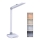 LED регулируема настолна лампа с докосване и нощно осветление LED/10W/5V 3000/4000/5000K бяла