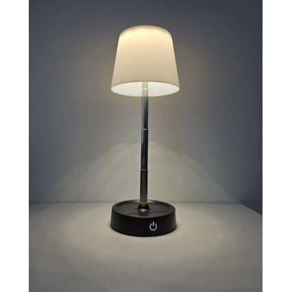 LED регулируема настолна лампа с докосване LED/3W/5V USB 800 mAh бяла
