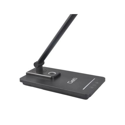 LED регулируема настолна лампа с USB LED/9W/230V 3000K/4000K/5500K черна