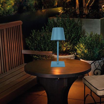 LED Регулируема презареждаема настолна лампа с докосване TABLO LED/3,5W/5V 5200mAh синя