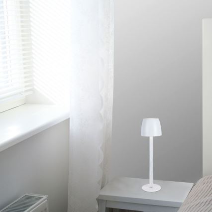 LED регулируема презареждаема настолна лампа с докосване LED/3W/5V 3000K 1800 mAh черна